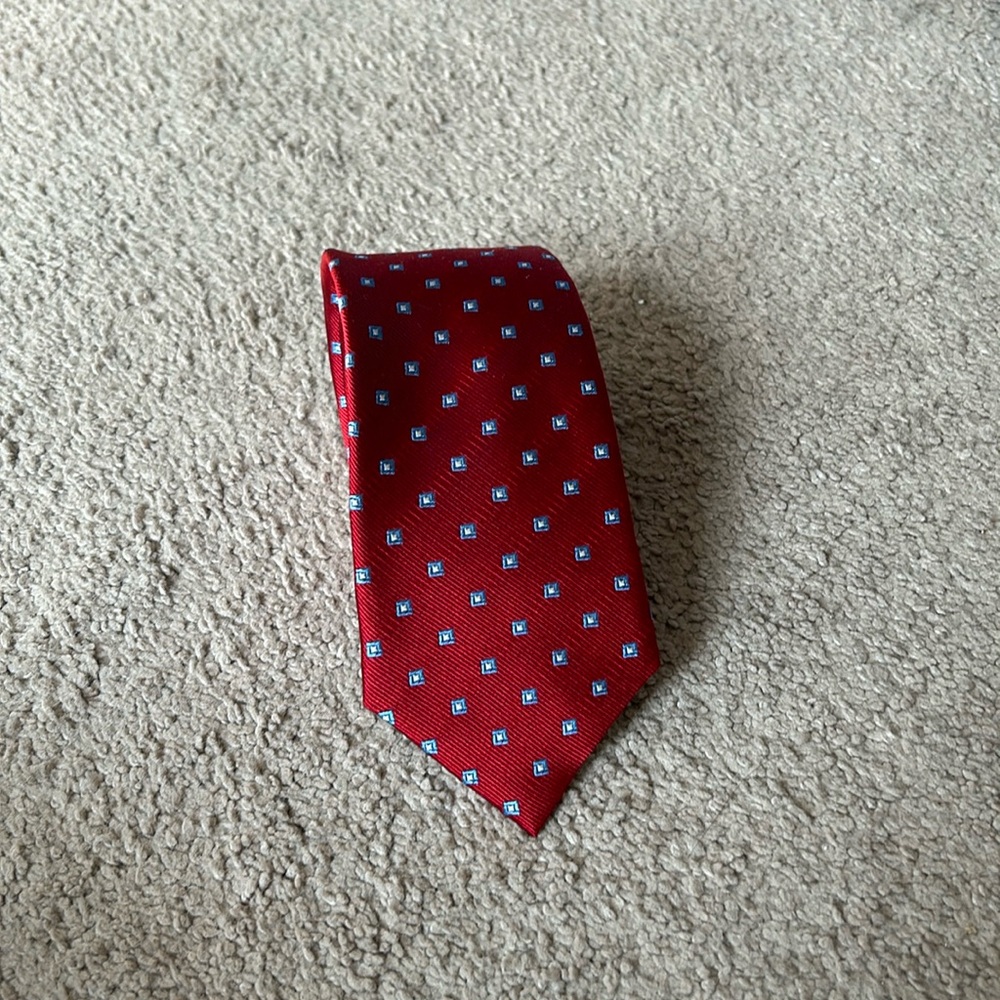 Jos A Bank Red Tie